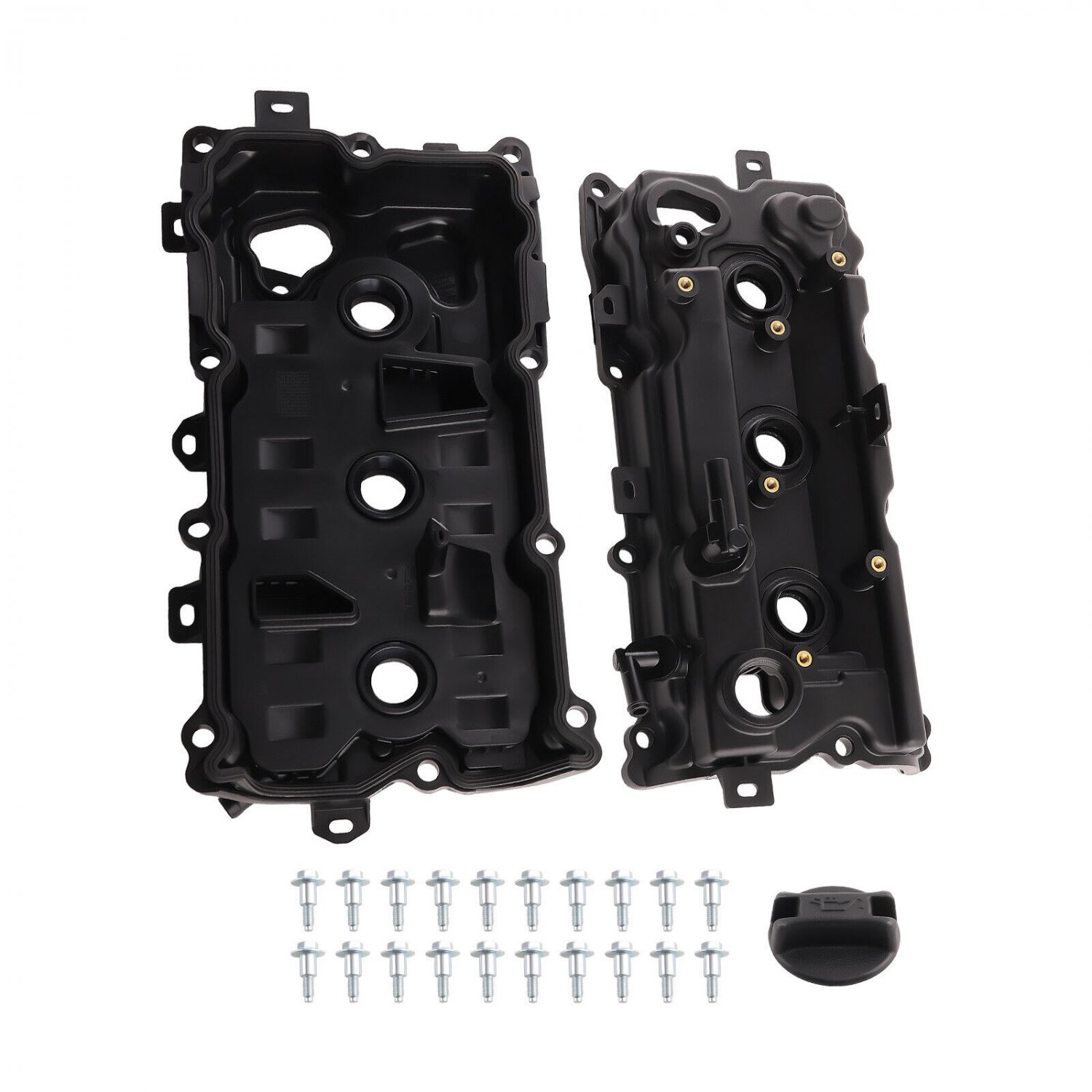 2pcs Valve Covers Set for Nissan Altima Pathfinder JX35 QX60 3.5L V6 2007-2014