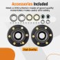 2x Trailer Hubs Convert Mobile Home with Bearings 6000# 6 Lug 6x5.5 Idler Axle