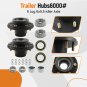 2x Trailer Hubs Convert Mobile Home with Bearings 6000# 6 Lug 6x5.5 Idler Axle