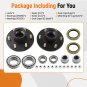 2x Trailer Hubs Convert Mobile Home with Bearings 6000# 6 Lug 6x5.5 Idler Axle