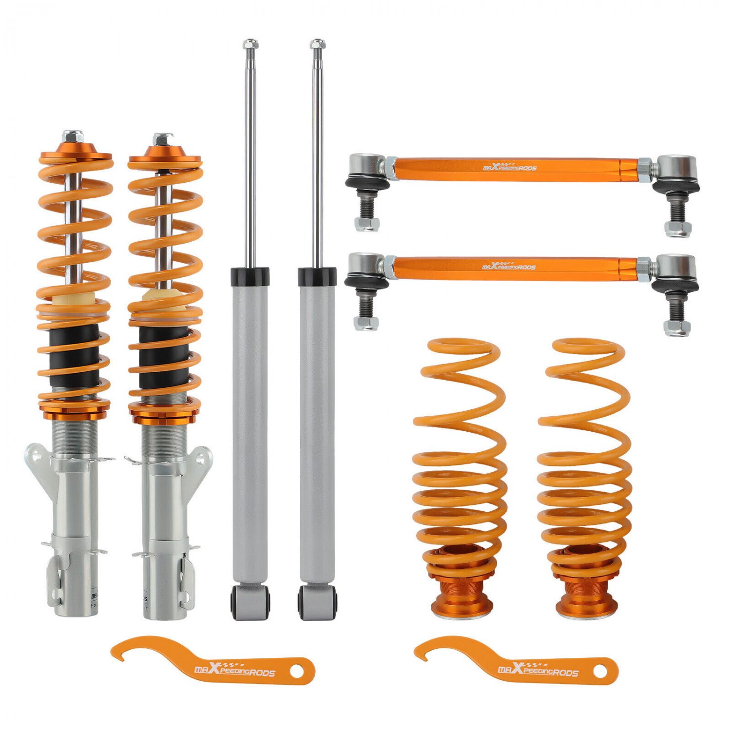 MaXpeedingrods Coilovers Shocks for Audi TT FWD 98-06 VW MK4 - Height Adjustable