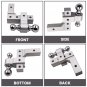 2 inch Trailer Connection Receiver Trailer Tow Hook 6" Drop Adjustable 5000 lbs