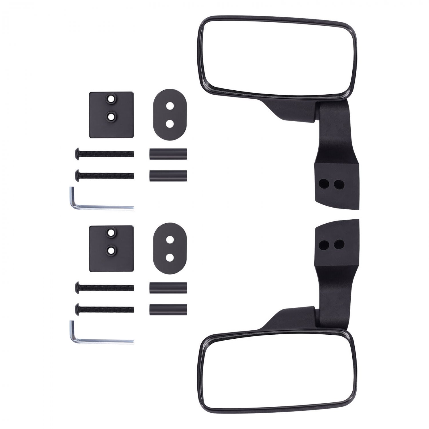 2x Door Mounted UTV Side Mirrors Set for Polaris PRO XD 2000D/2000G/4000D/4000G