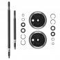 Golf Cart Rear Axle and Brake Hub Drum Assembly Kit Replacement for EZGO 1982-up