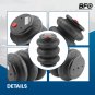 Pair Air Ride Triple Bellow Bag Standard 2600 lb 1/2"npt Single Port Heavy Duty