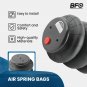 Pair Air Ride Triple Bellow Bag Standard 2600 lb 1/2"npt Single Port Heavy Duty