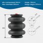 Pair Air Ride Triple Bellow Bag Standard 2600 lb 1/2"npt Single Port Heavy Duty