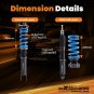 MaXpeedingrods T6 Coilover 24-Way Damper Shocks For Mercedes E320 E350 RWD 03-09