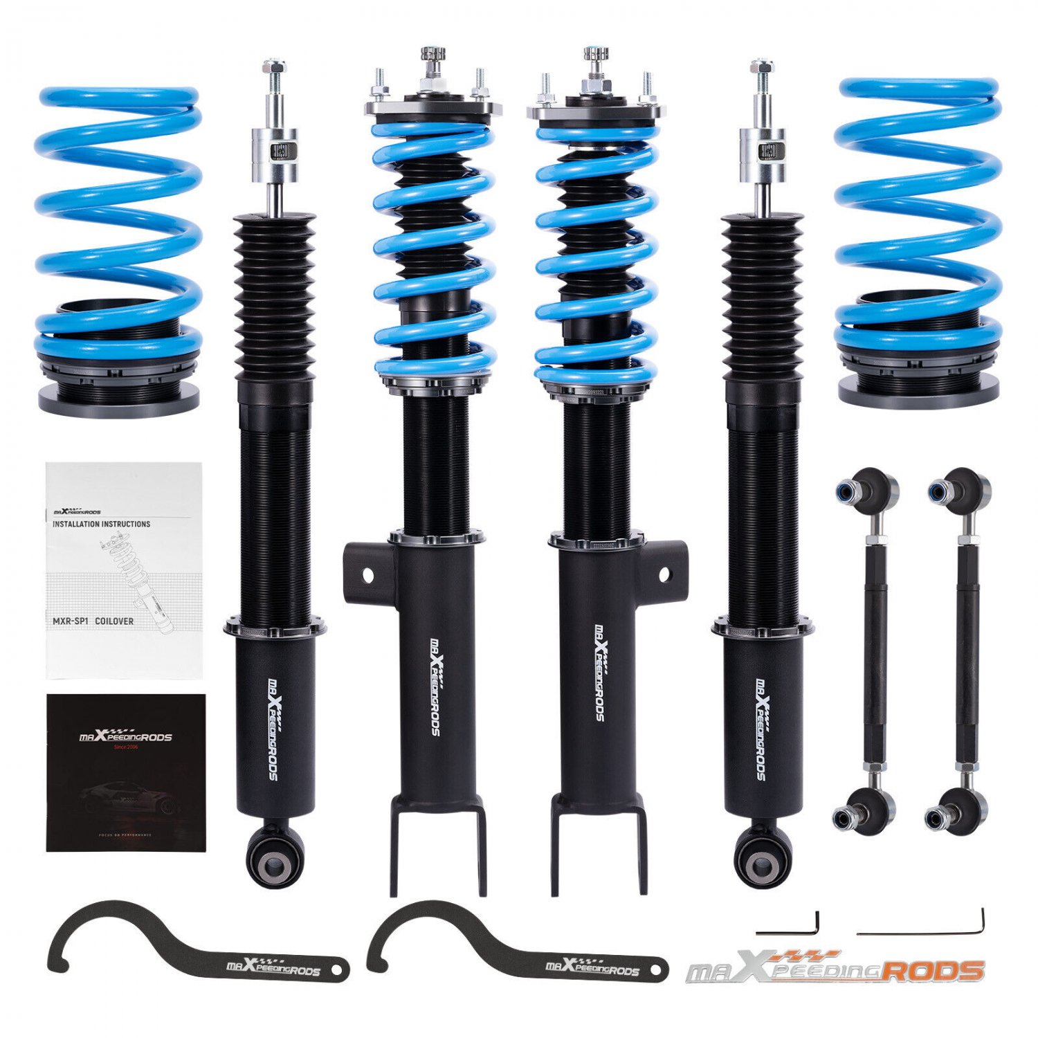 Coilovers Suspension 24 Level Damper Adjustable for Tesla Model 3 RWD 2017-2023