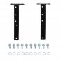 2Pcs Upgrated Rear Bumper Brackets Support Set for Jeep Cherokee XJ 1986-2001
