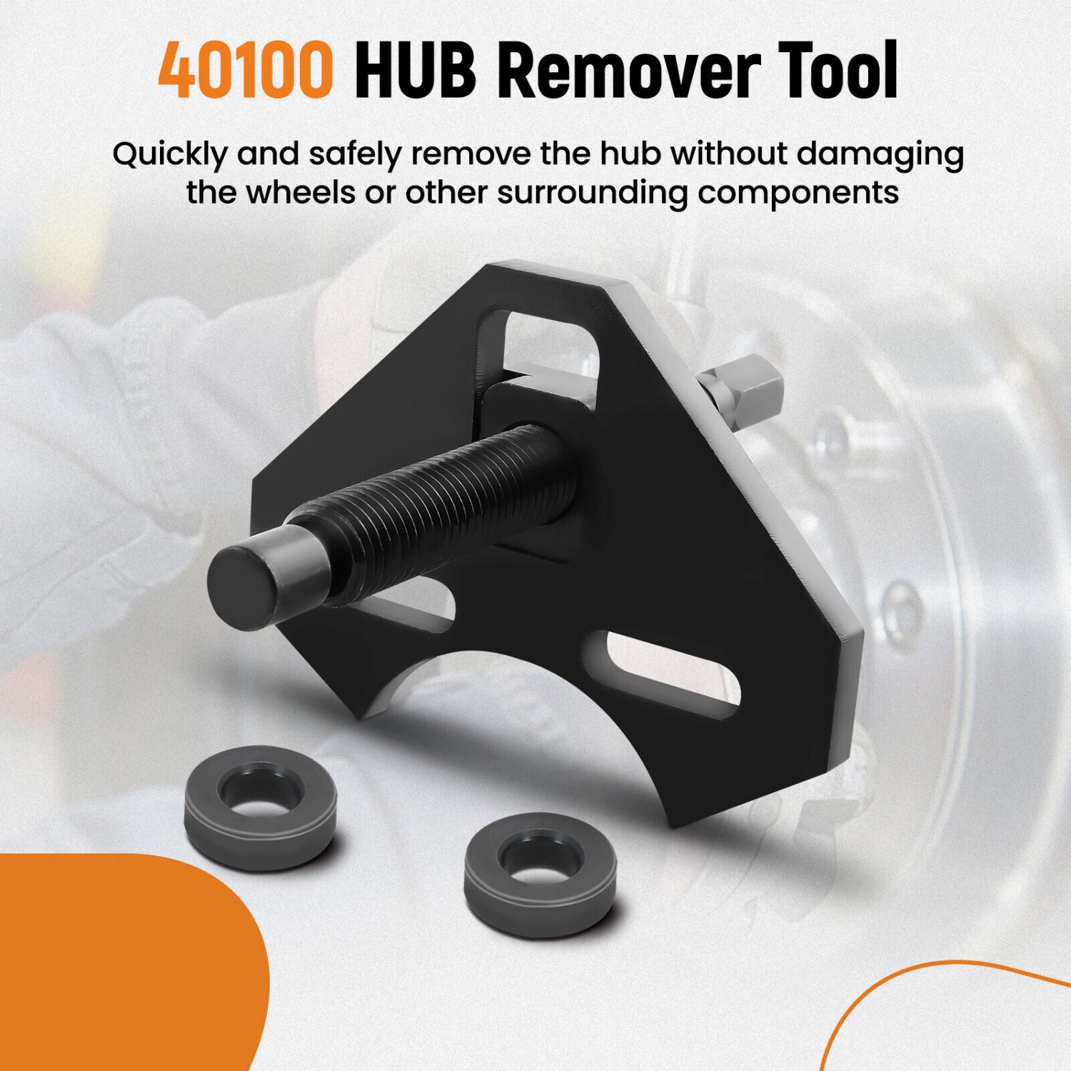 Hub Removal Tool Wheel Hub Remover For Most 5 6 And 8 Lug Hub Assemblies 40100
