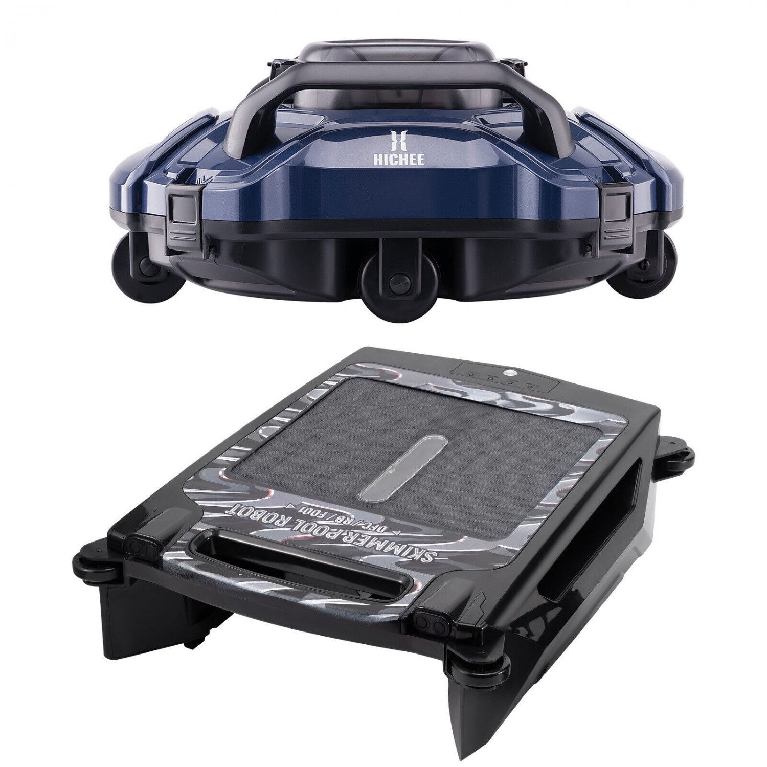 Cordless Robotic Pool Vacuum Cleaner Dual-Motor + Robotic Pool Skimmer