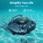 Cordless Robotic Pool Vacuum Cleaner Dual-Motor + Robotic Pool Skimmer