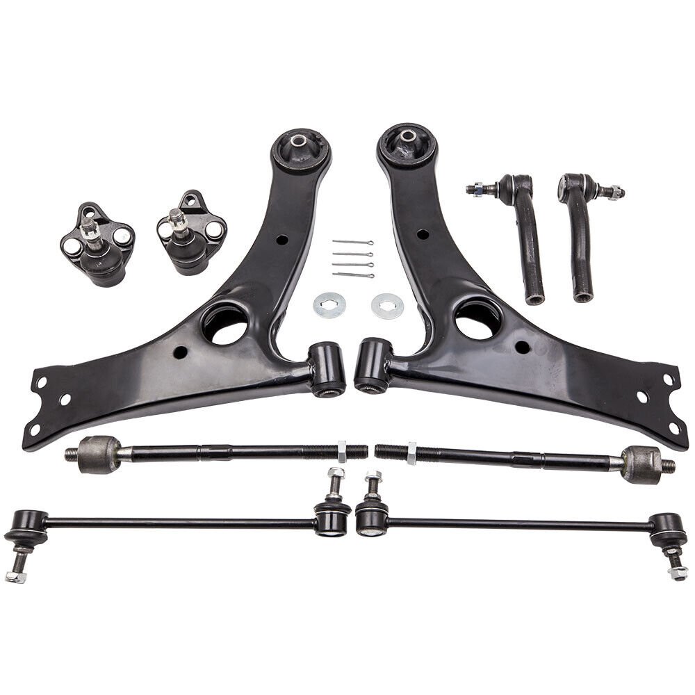 10 Pcs Control Arm Front Inner Tie Rods for Toyota Corolla 03-08 All Models