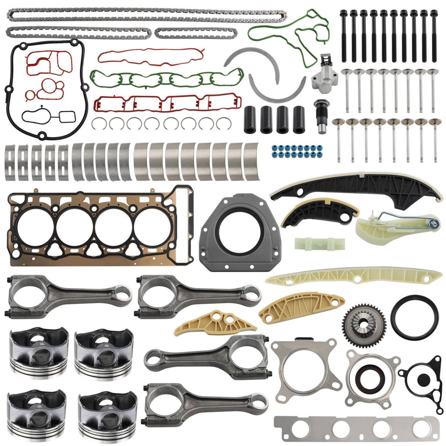 Engine Rebuild Overhaul Kit Pistons for Audi A4 for VW 2.0 CHJA CESA CAWA CETA