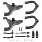 Front Lower Upper Control Arms + Tie Rods for Infiniti QX56 Nissan Armada Titan
