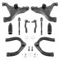 Front Lower Upper Control Arms + Tie Rods for Infiniti QX56 Nissan Armada Titan