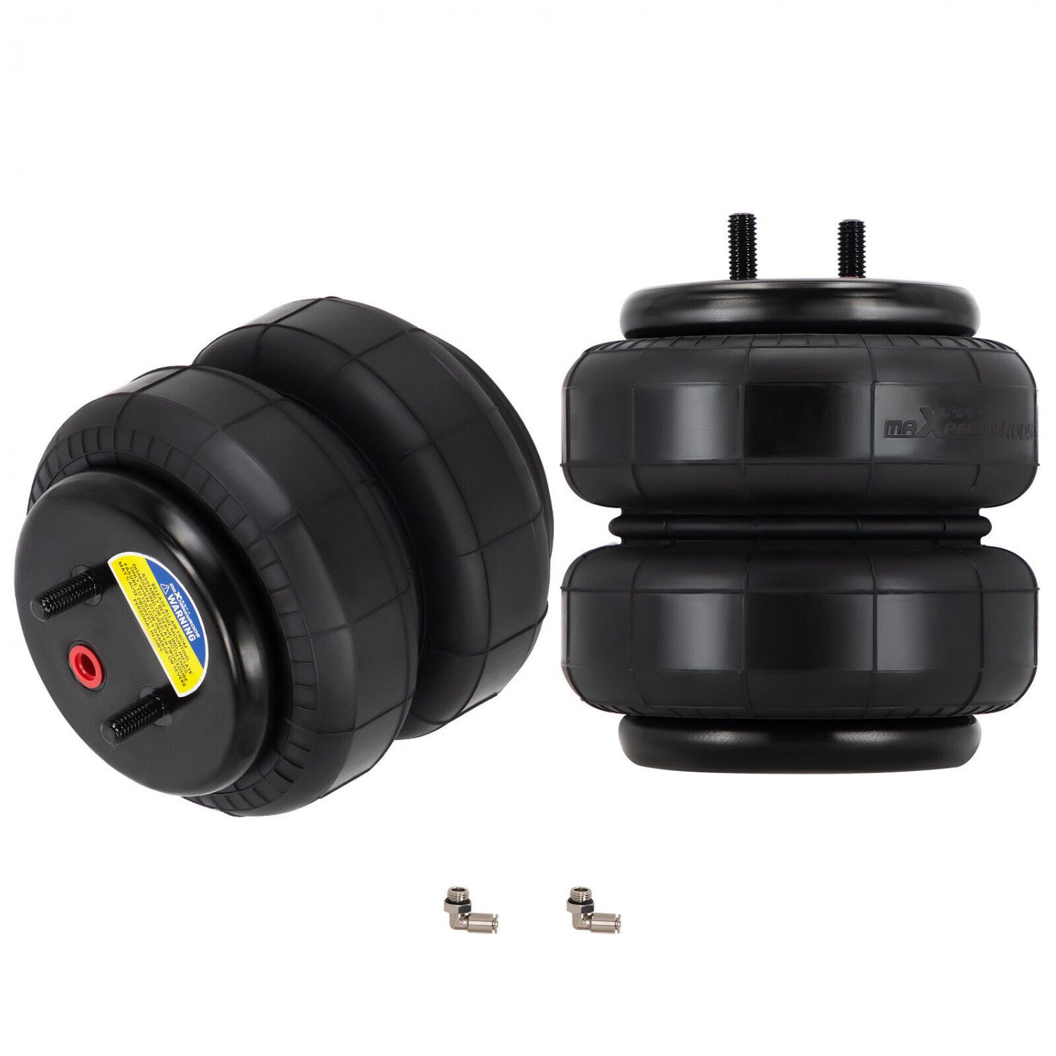 2x Universal 2500lbs Air Spring Bags For GMC Silverado 1500 Dodge Ram 1500