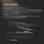 1X Dual Locking Design Car Racing Seat Base Sliders Rail Brackets Bucket