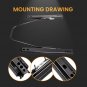 1X Dual Locking Design Car Racing Seat Base Sliders Rail Brackets Bucket