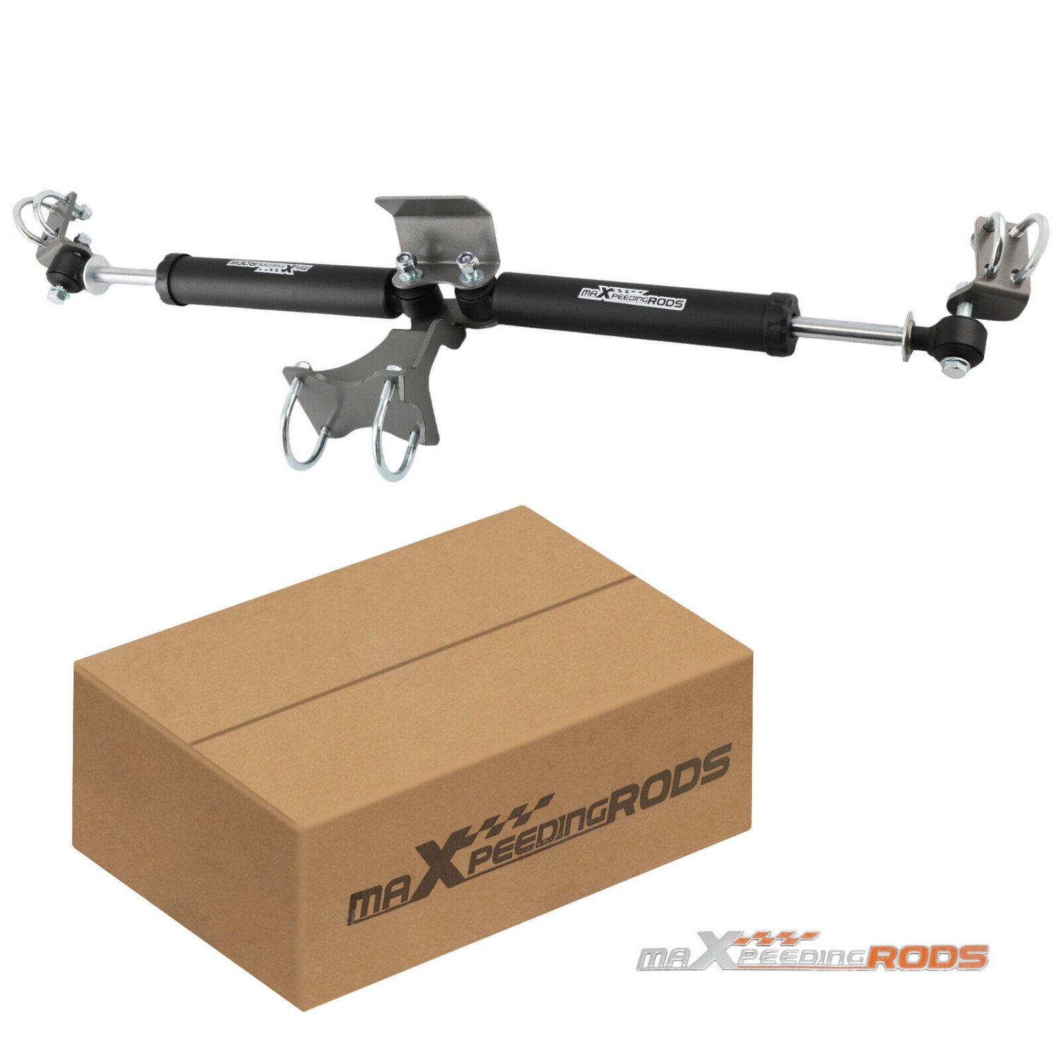 Dual Steering Stabilizer for Jeep Wrangler JK JKU 2007-2018 Fit 2-8'' Lift Kit
