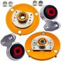 4pcs Camber Plate Top Upper Mount & Aluminum Control Arm Bushings for BMW E46