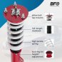 BFO Coilovers 24 Level Damper Shocks Struts For DODGE CHARGER SRT8 2006-10 RWD