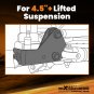 Control Arm Drop Bracket Kit 4.5" lift For Jeep XJ Cherokee 1984-1999 2000 2001