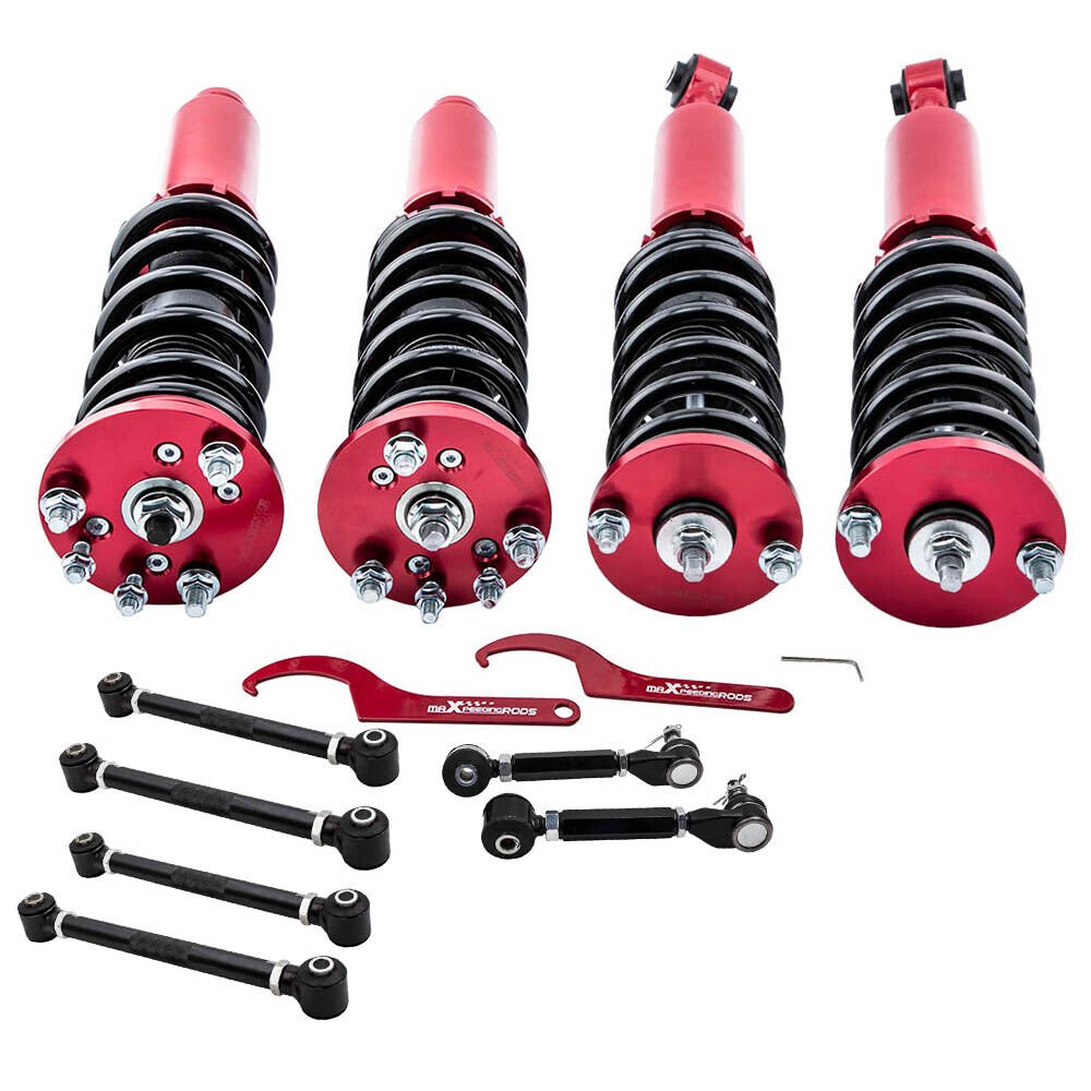 Coilovers Shocks & Rear Upper Lower Camber Arms Kit For Honda Accord 2003-2007