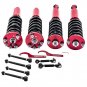 Coilovers Shocks & Rear Upper Lower Camber Arms Kit For Honda Accord 2003-2007