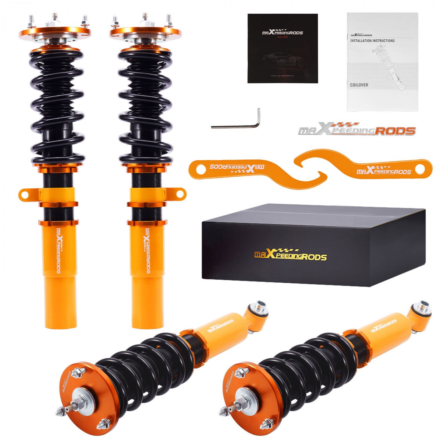 24 Level Damper Adjustable Coilovers Lowering Kit For BMW 5-Series E60 AWD Xi