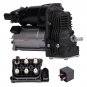 Air Suspension Compressor Pump +Relay +Valve Block For Mercedes GL450 1663200104
