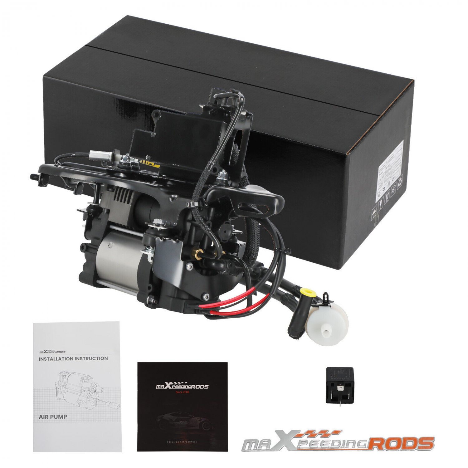 Air Suspension Compressor + Bracket for Dodge Ram 1500 13-18 5.7L 68204730AB
