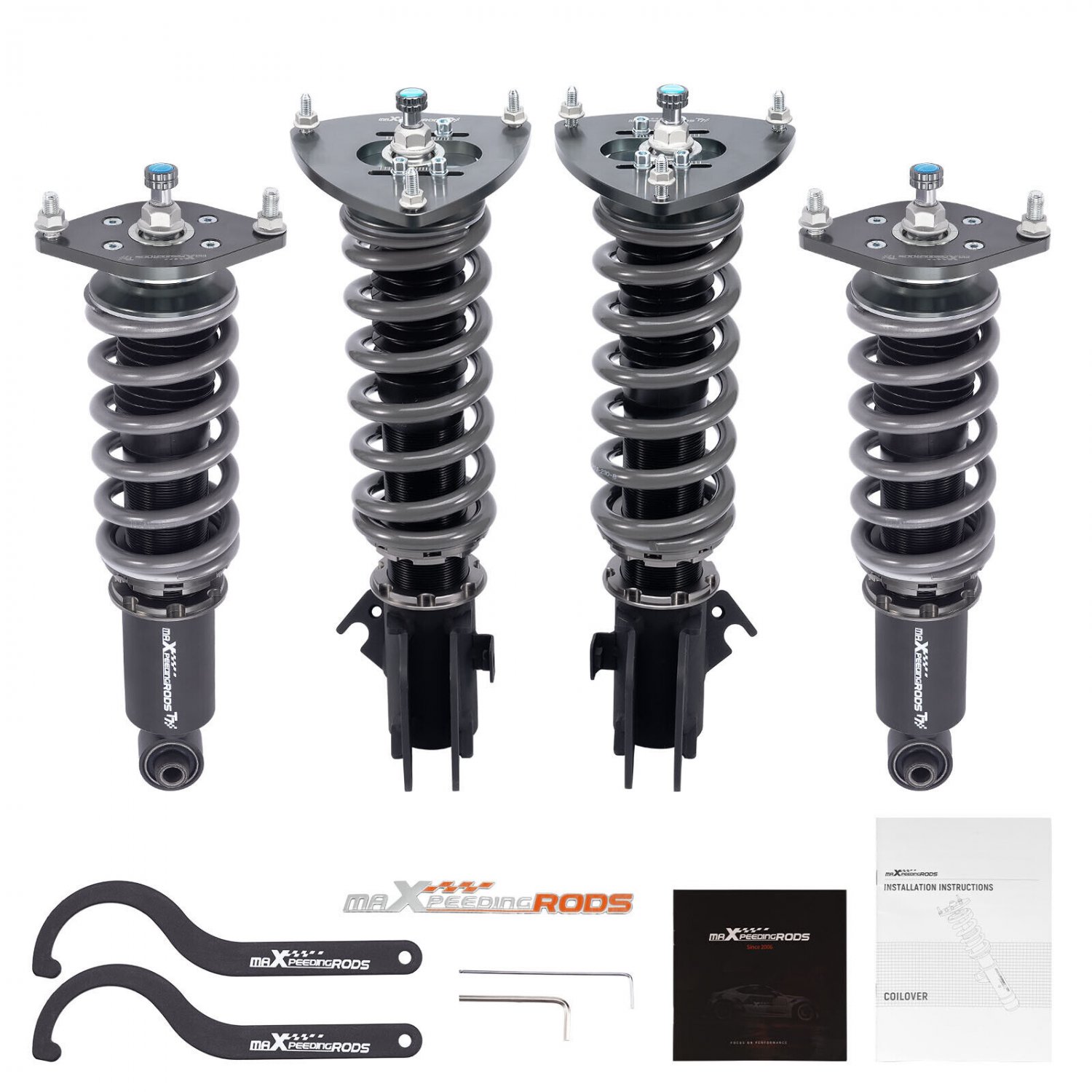 MaXpeedingrods T7 Coilovers Suspension Shocks Kit For Subaru Impreza WRX 08-14