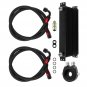 10 ROW AN10 Engine Oil Cooler Relocation Kit Filter Adapter + Line Hose Black