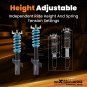 24 Step Damper Adjustable Coilovers Lowering Kit For Toyota Venza FWD AV10 09-15