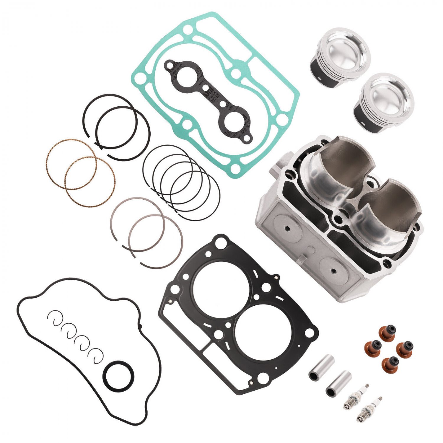 Engine Cylinder Head Piston Gasket Top End Kit for Polaris Ranger 800 2009-2016