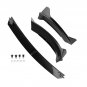 3pcs Front Bumper Lip Spoiler Splitter for Tesla Model Y 2020-2024 w/ Screws
