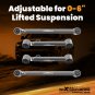 4x Adjustable Rear Lower Upper Control Arms 0-6" Lift for Ram 1500 2009-2024