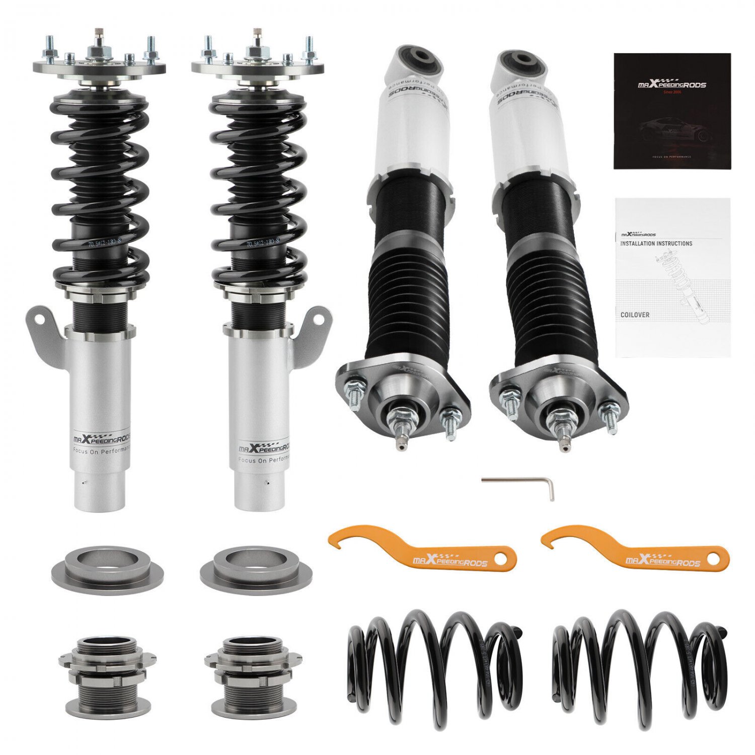 Coilover 24 Way Damper Shocks Kit For BMW 3 (E46) 4-door Sedan 330i 325i 328i
