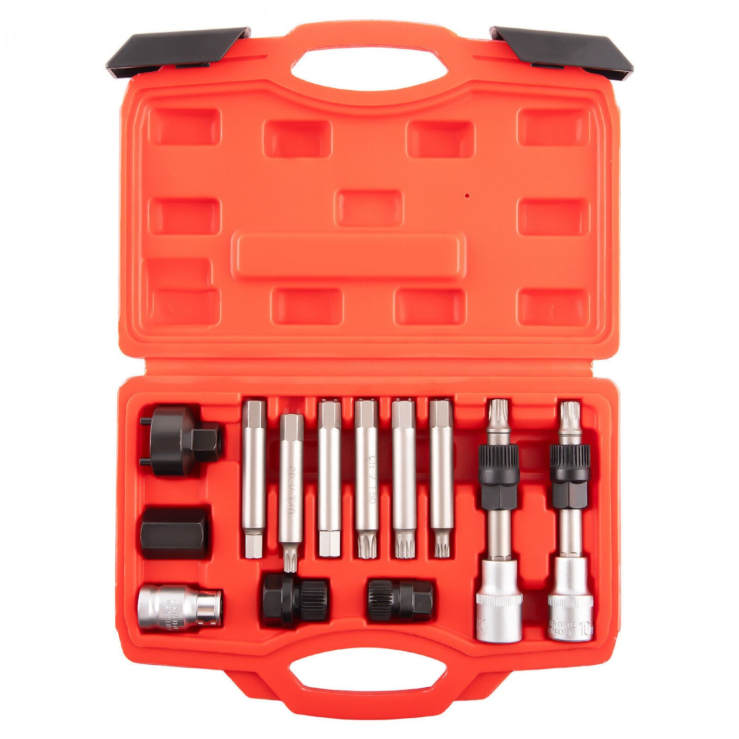 13* Alternator Freewheel Pulley Removal Socket Bit Set Garage Service Tool Kit