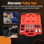 13* Alternator Freewheel Pulley Removal Socket Bit Set Garage Service Tool Kit