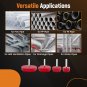 4 Plastic Pipe Fitting Reamer Kit fit into standard 1/2" drills 3/8" for PPRK4
