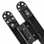 6 inch Hidden Door Hinges Kit, Zinc Alloy Heavy Duty Invisible Hinge 180 Degree
