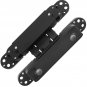 6 inch Hidden Door Hinges Kit, Zinc Alloy Heavy Duty Invisible Hinge 180 Degree