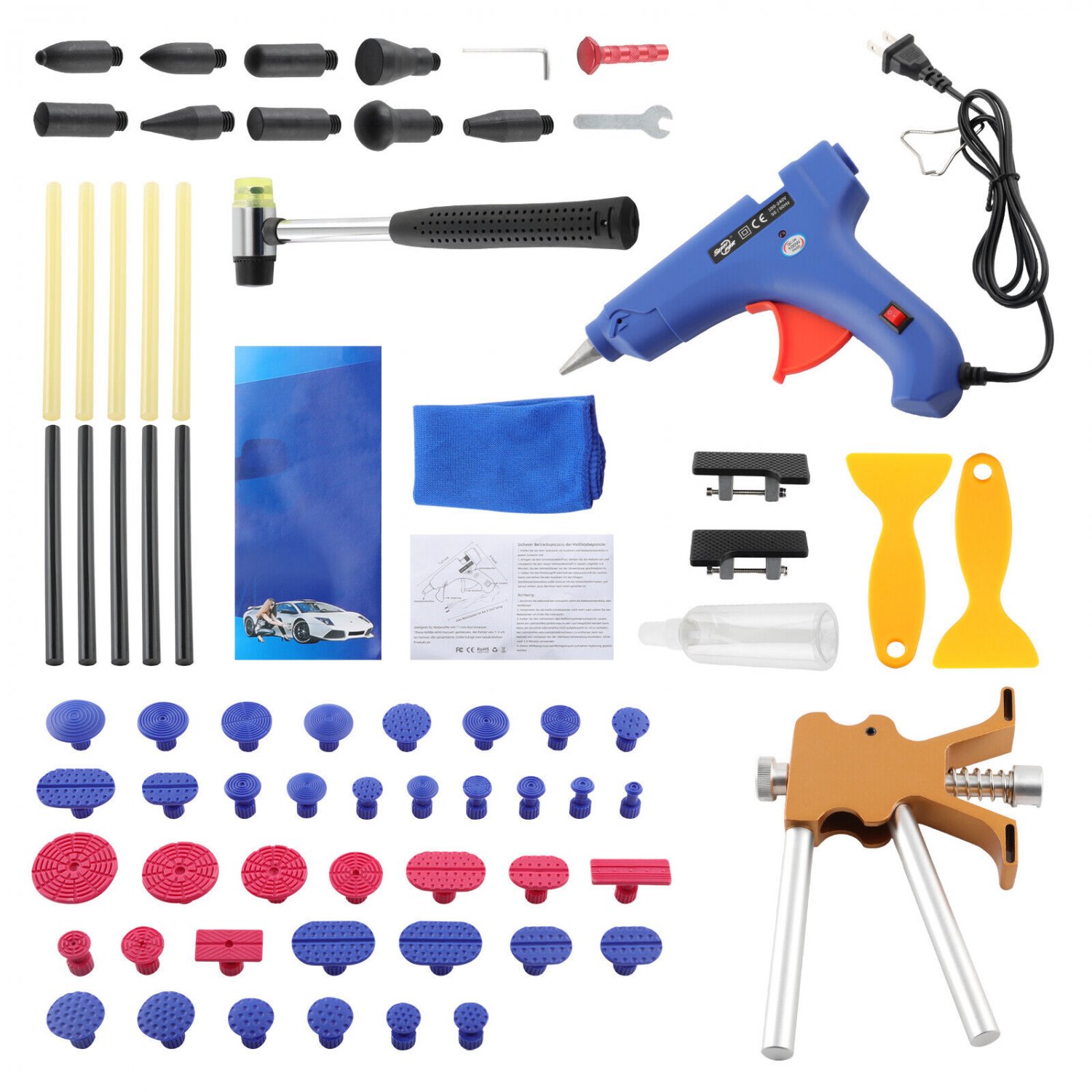 Safe Paintless Dent Repair Kit for Automobile Body Motorcycle Refrigerator