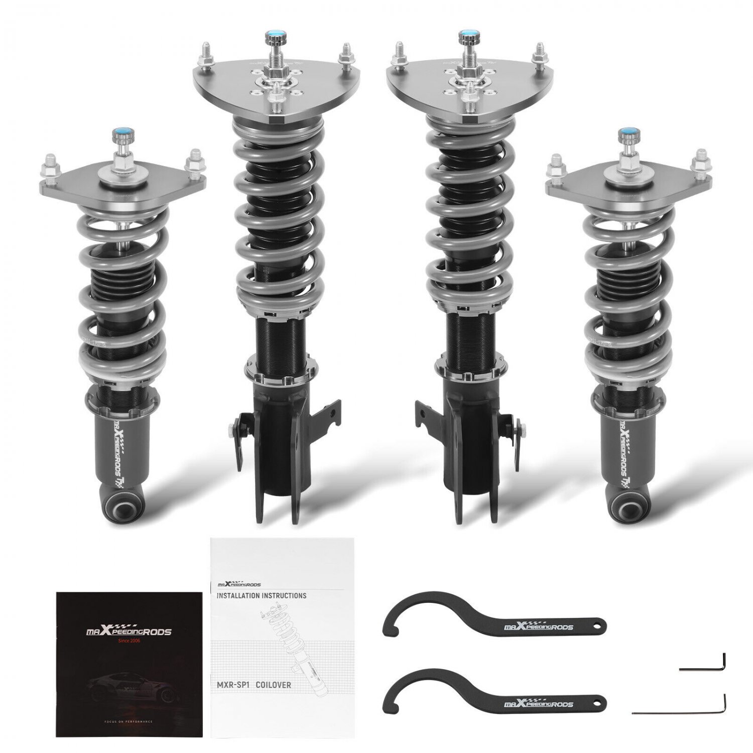 MaXpeedingrods T7 Coilovers 24 Way Shocks Struts for Subaru WRX & STI 2015-21