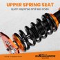 Adjustable Coilovers Shocks Struts Spring For Mitsubishi EVO 7 8 9 CT9A 01-07