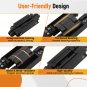 7 inch Hidden Door Hinges Kit, Zinc Alloy Heavy Duty Invisible Hinge 180 Degree