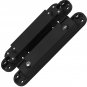 7 inch Hidden Door Hinges Kit, Zinc Alloy Heavy Duty Invisible Hinge 180 Degree